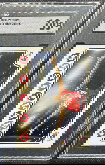2008-09 TOPPS LEBRON JAMES #23 CHALK TOSS SGC 10 GEM MINT!