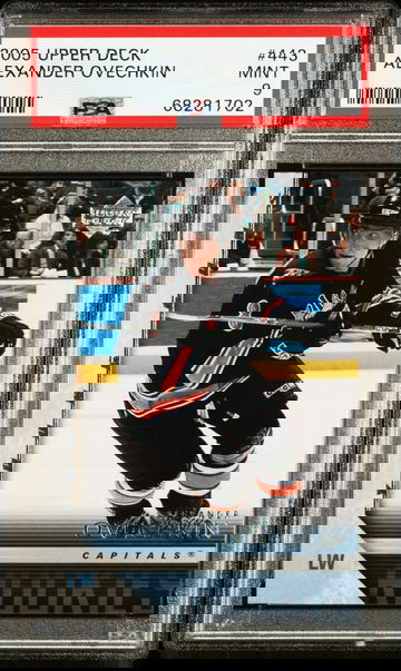 2005 Upper Deck Alexander Ovechkin Young Guns RC Rookie PSA 9 Capitals #443