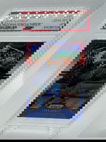 2019 Panini Prizm Luka Donic Red/White/Blue PSA 10