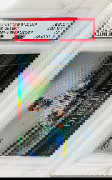 2019 Topps Stadium Club Chrome Refractor - DEREK JETER - PSA 10