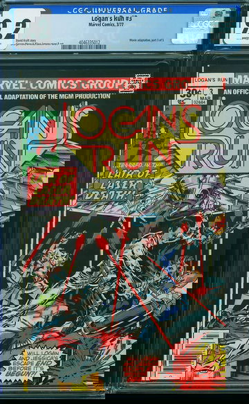 LOGAN'S RUN #3, CGC 9.2 NM-