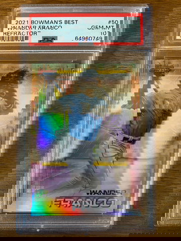 2021 Bowman's Best Wander Franco RC #50 Refractor PSA 10 GEM MINT Tampa Bay Rays