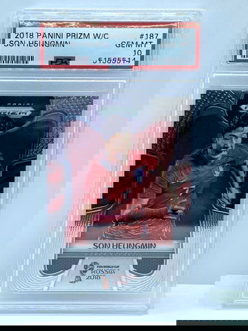 ✅ Son Heungmin 2018 Panini Prizm World Cup PSA 10 GEM MINT #187 Korea ✅