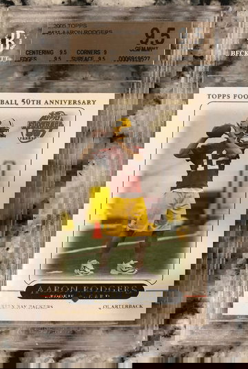 Aaron Rodgers 2005 Topps rookie BGS 9.5 gem mint 