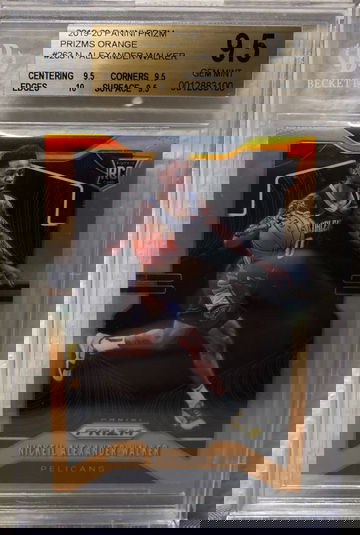 Nickeil Alexander-Walker 2019-20 Prizm Rookie RC Orange /49 BGS 9.5 GEM MINT +