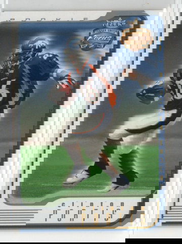 2002 Fleer Focus Jersey Edition Clinton Portis Rookie RC RARE NUMBER MISSING /126