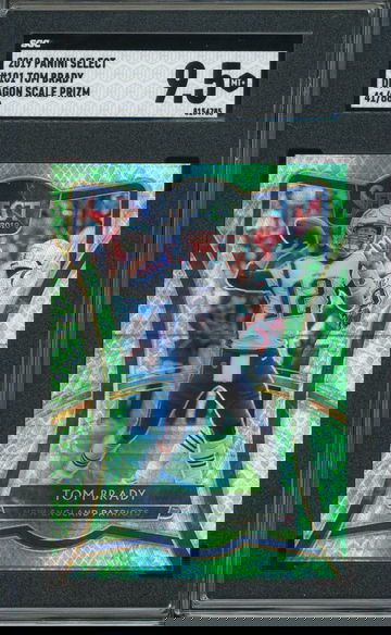 Tom Brady 2019 Panini Select Premier Dragon Green SGC 9.5 Gem Mint #D 41/88 #101