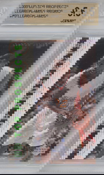 Lebron James 2003 UD Top Prospects Promos BGS 9.5