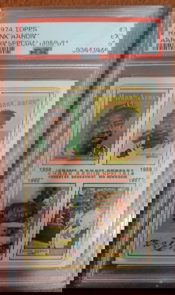 1974 Topps Aaron Special 1958-61 Hank Aaron 3 PSA 5