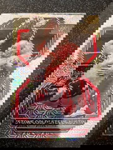 2022 Panini WWE Prizm Stone Cold Steve Austin MOJO SP Card /25