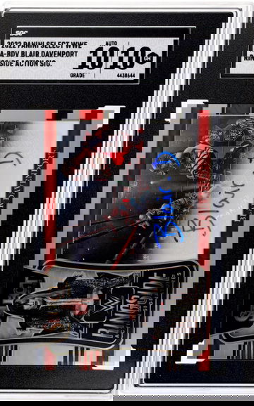 2022 Panini Select Wwe #RA-BDV Blair Davenport Ringside Action Sigs. SGC 10