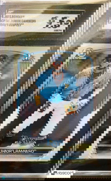 JUNIOR CAMINERO 2023 1st Bowman Chrome SGC 9.5 Gem Mint TB Rays #1 Prospect