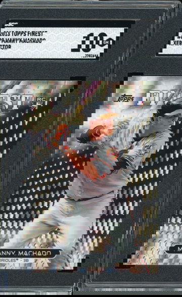 TOPPS FINEST Manny Machado ORIOLES PADRES ROOKIE XFRACTOR SGC GEM MINT 10!