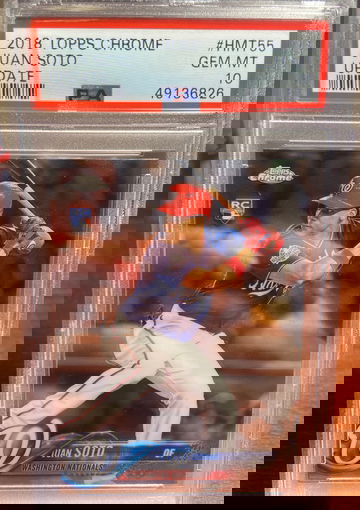 2018 Topps Chrome Juan Soto PSA 10