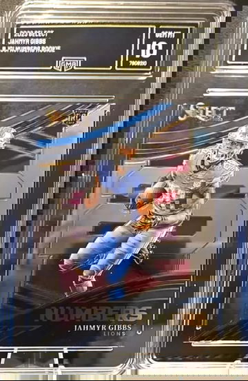 2023 SELECT JAHMYR GIBBS Lions Rookie Numbers RC GMA 10 GEM MINT 