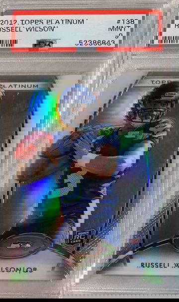 2012 Topps Platinum Russell Wilson PSA 9