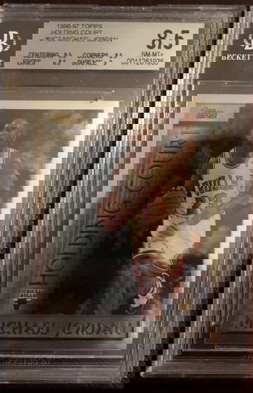 1996 Topps Holding Court Michael Jordan #HC2 BGS 8.5 NM-MT+