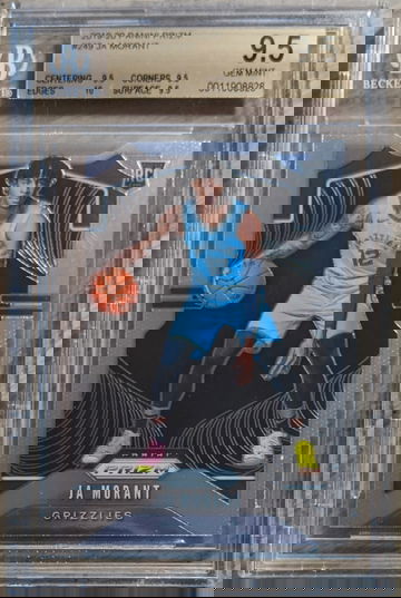 2019-20 Panini Prizm Ja Morant BGS 9.5 Gem Mint+ Rookie Card #249