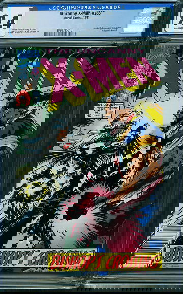 X-MEN #283, CGC 9.4 NM -- 1st full appearance of Bishop.