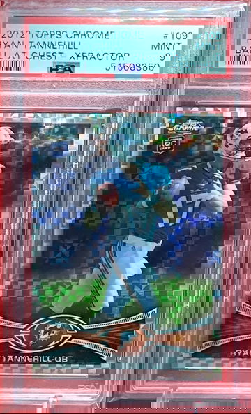 2012 Topps Chrome Ryan Tannehill  XFractor Refractor PSA 9 Mint