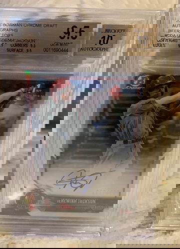 JEREMIAH JACKSON 2018 Bowman Chrome Draft Refractor Auto /499