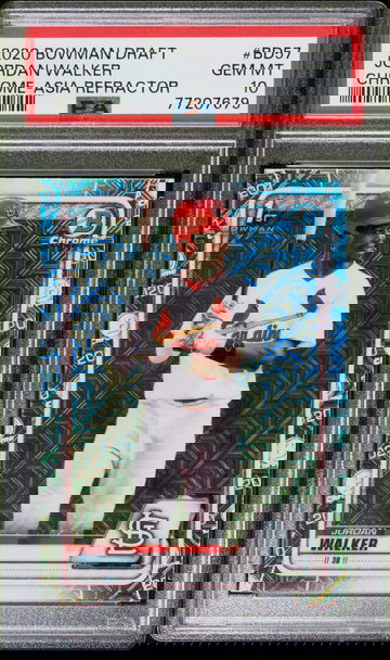 2020 Jordan Walker 2020 Bowman Draft  #BD57 ASIA REFRACTOR PSA 10