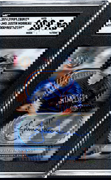 2024 Topps Tribute Justin Morneau #TA-JMO Auto /199 SGC 9.5 Auto 10
