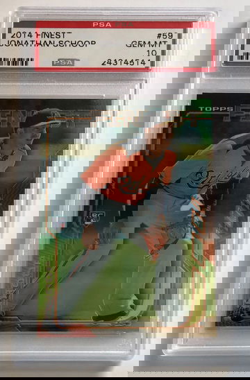 2014 Topps Finest Jonathan Schoop PSA 10