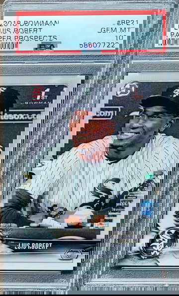 2018 LUIS ROBERT Topps Bowman 1st Paper Prospects PSA 10 Rookie RC #BP21 