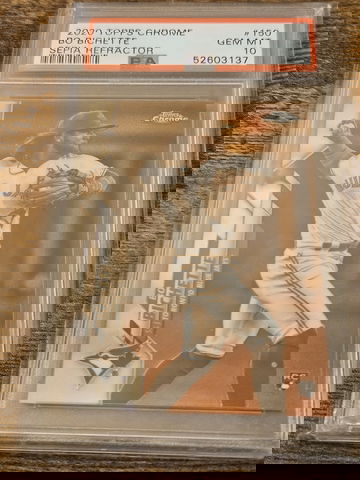 2020 Topps Chrome Bo Bichette RC Sepia PSA 10