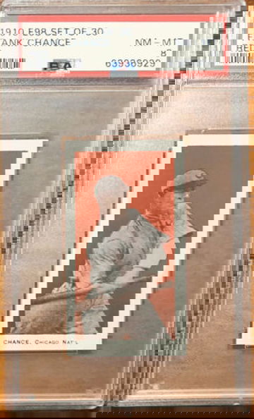 1910 E98 Set of 30 Frank Chance PSA 8 Nr Mt-Mint Chicago National