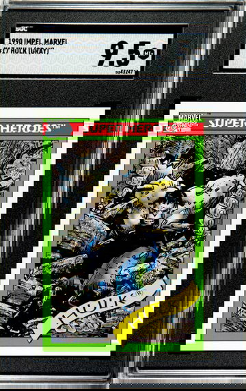 1990 IMPEL MARVEL #17 HULK (GRAY) SGC 9.5 MT+