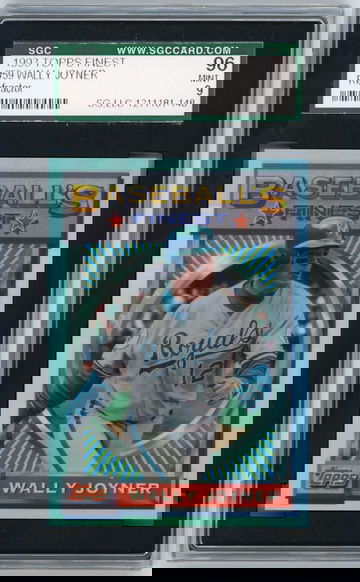 1993 TOPPS FINEST REFRACTOR #59 WALLY JOYNER GRADED SGC 96 MINT 9