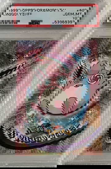 1999 Topps Pokemon Tv #40 Wigglytuff PSA 10