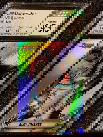 2019 Bowman's Best Eloy Jimenez Rookie Refractor CSG 9.5