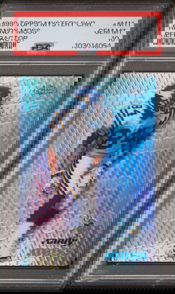 1999 Topps Mystery Chrome Refractor Randy Moss #M11 PSA 10