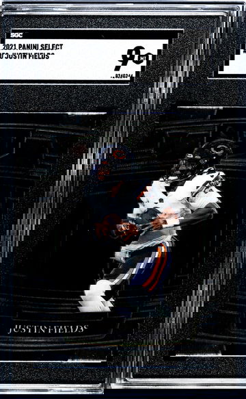 2021 Panini Select Concourse Justin Fields #50 SGC 9