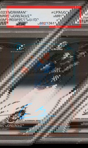 2023 Bowman Chrome Gabriel Gonzalez Prospect Autograph #CPAGG PSA 9 [BL-3B.16]