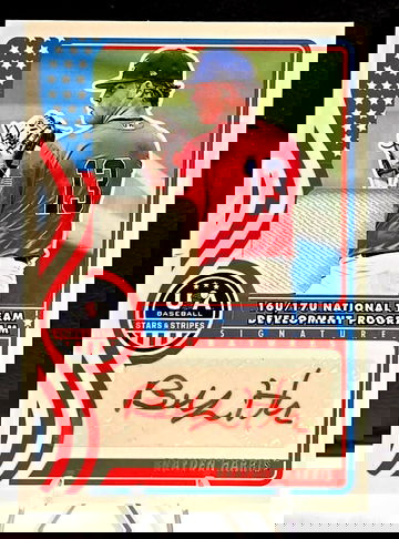 2025 Panini Stars & Stripes Baseball USA  Game Worn Jersey Auto BRAYDEN HARRIS