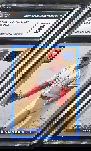 1995 COLLECTOR'S CHOICE SE #184 WILL CLARK CGC 8