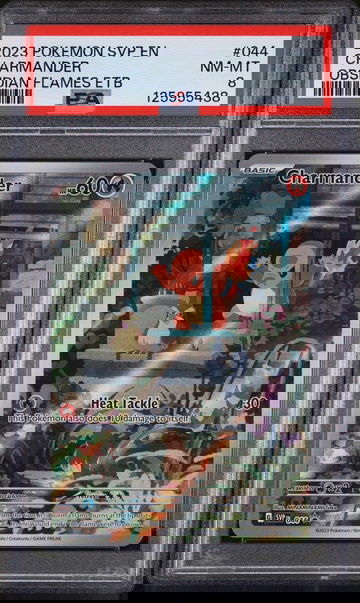 2023 Pokemon Scarlet and Violet Obsidian Flames Elite Trainer Box Charmander #044 PSA 8