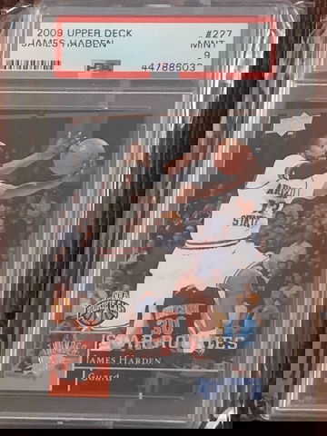 James Harden Upper Deck Rookie PSA9