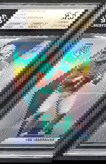 2020 Mosaic Silver Prizm Rookie Tua Tagovailoa BGS 9.5 RC
