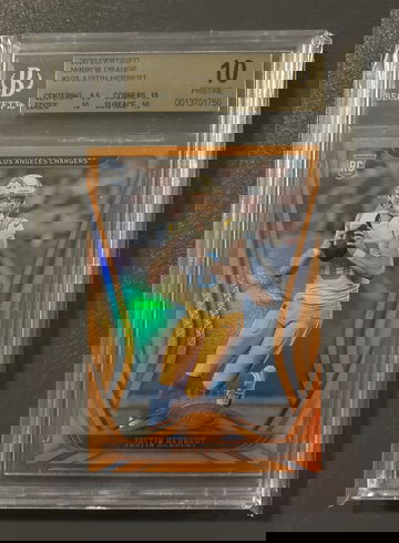 JUSTIN HERBERT 2020 Certified Orange Rookie /199 BGS 10