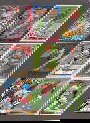 Lot of (15) Shohei Ohtani Baseball Cards - Inserts Parallels All Scanned