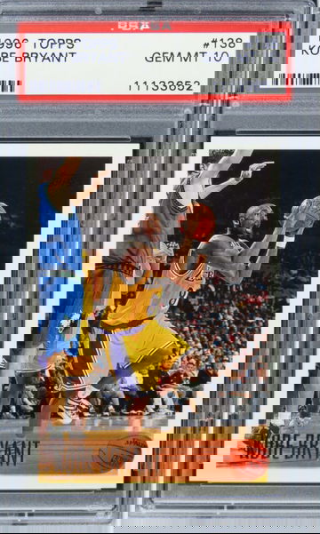 1996 Topps Kobe Bryant HOF ROOKIE RC #138 PSA 10 GEM MINT