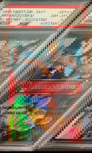 1999 Finest Kobe/Shaq Double Feature half refractor 