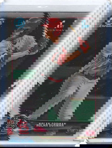 NOLAN GORMAN 2018 BOWMAN CHROME ROOKIE REFRACTOR -CARDINALS!! nr. mint