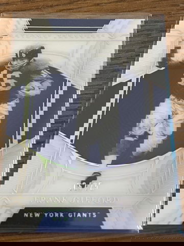 2021 Panini National Treasures - Frank Gifford #47 Holo Silver /25 (Jersey Match)