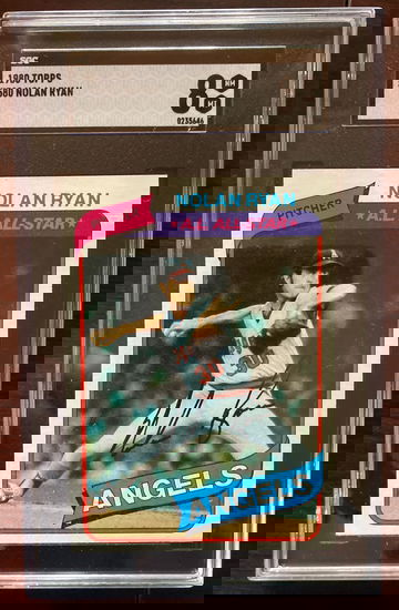 1980 Topps Nolan Ryan SGC 8 NM-MT